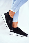Women’s Sport Shoes Light Black Zirkons Santol