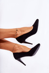 Classic Suede high heels Black Magically