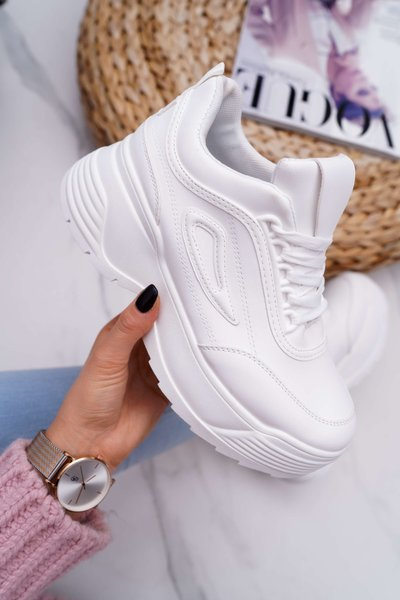 Women's Sports Shoes High Soles White Louder