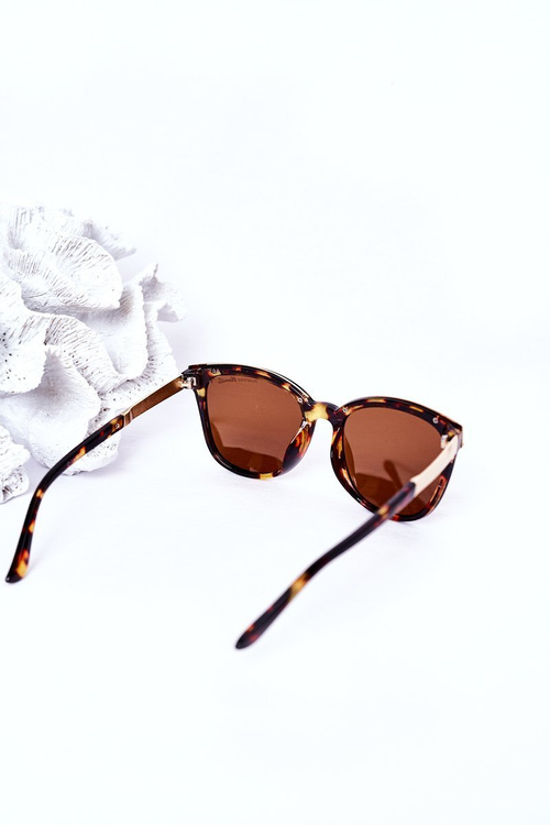 Women's Polarized Sunglasses Marbled Brown