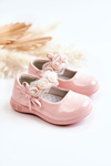 Children's Ballerinas With Velcro Pink Evelyn