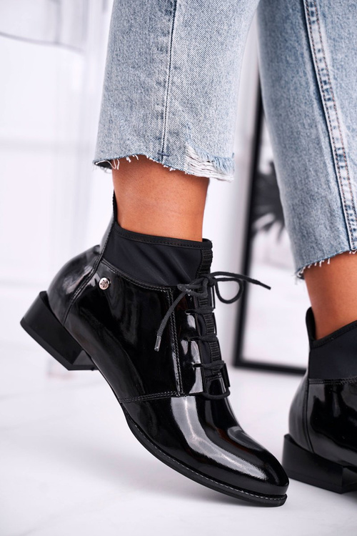 Women’s Boots Maciejka Leather Black 04744-01