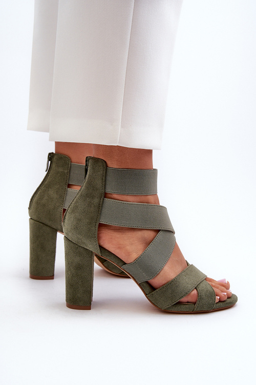 Women's Sandals with Straps Green Obissa