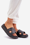 Foam Slippers With Cutouts Black Neladith