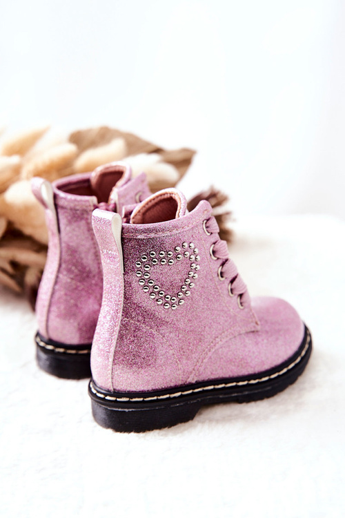Children's Lacquer Glitter Boots Pink Macy's