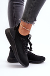 Sportowe Buty Sneakersy Damskie Czarne 4FRSS24FLOWF055