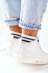 Women's Sneakers Cross Jeans High White II2R4022