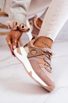Buty Sportowe Sneakersy Brudny Róż Imperio