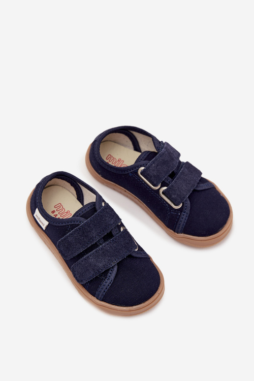 Barefoot Slippers Boys Smooth Milami Navy Saphira