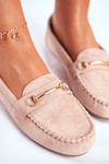 Women's Suede Moccasins Beige Dive