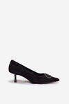 Women's Heels With Decorative Detail Black Amelora