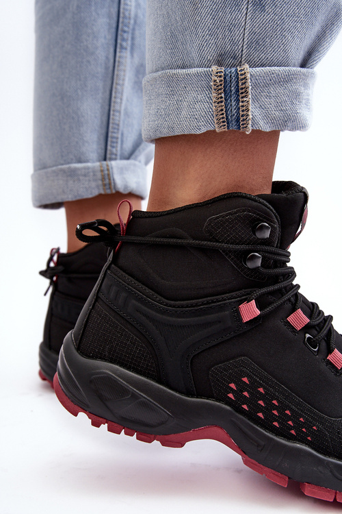 Men's Trekking Shoes Trappers Memory Foam System Black Big Star MM274562