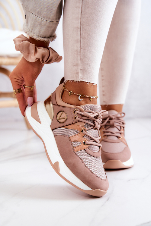 Buty Sportowe Sneakersy Brudny Róż Imperio