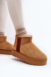 Women's Snow Boots On Platform Insulated Camel Lomessa