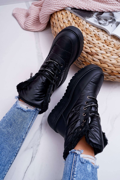 Women's Fleece-lined Snow Boots Black Fahrenheit