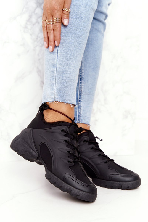 Women's Sport Shoes Sneakers Black Born This Way