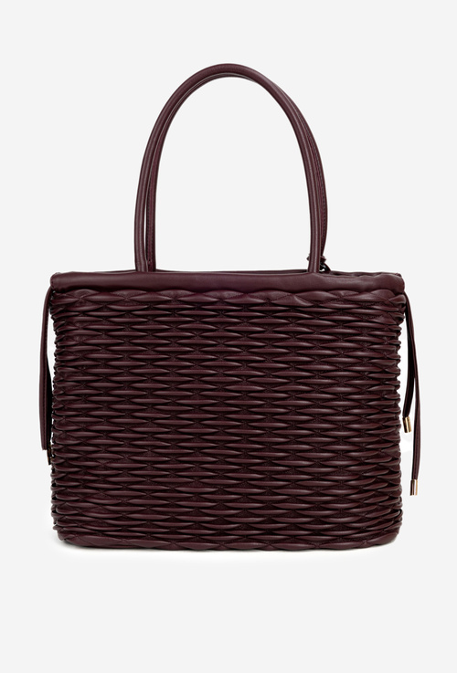 Damska Torebka Shopperka Bordowa NOBO BAG5940-005