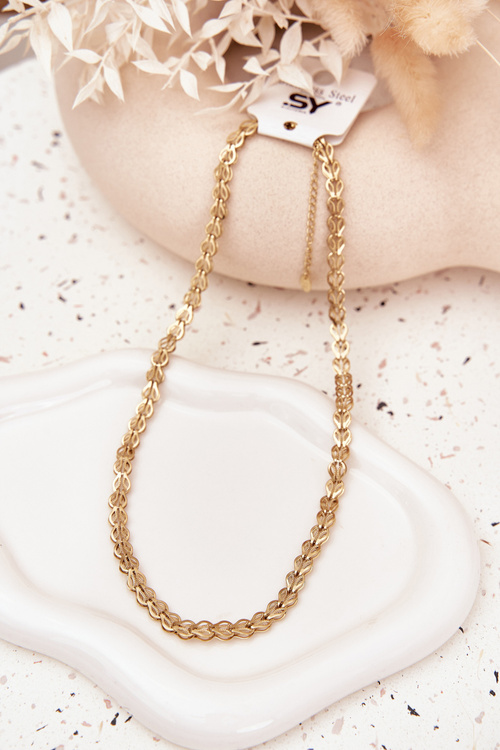 Damski Naszyjnik Stal Chirurgiczna Złoty