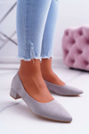 Classic Suede Grey pumps Rheya