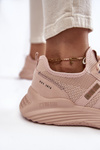 Sneakersy Damskie Memory Foam System Różowe Big Star KK274348
