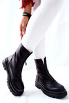 Women's Booties With Zip Black Tierra