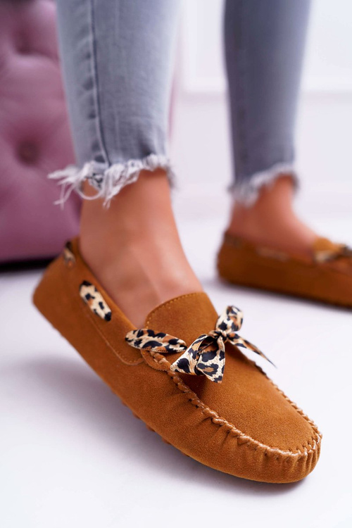 Lu Boo Comfortable Camel Plummy Women's Moccasins Lu Boo Comfortable Camel Plummy