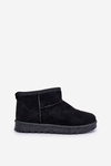 Women's Snow Boots Made Of Eco Suede Black Noliri