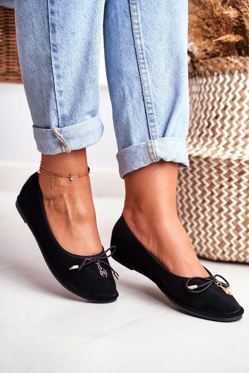 Women's Ballerinas Lu Boo Black Suede Layla