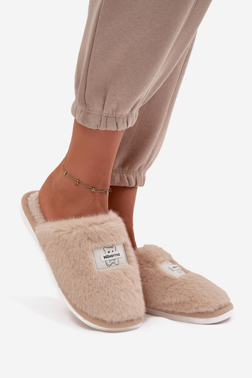 Home Shoes Ladies Furry Beige Maelis