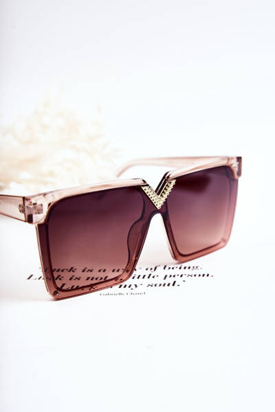 Square Sunglasses V130044 Brown