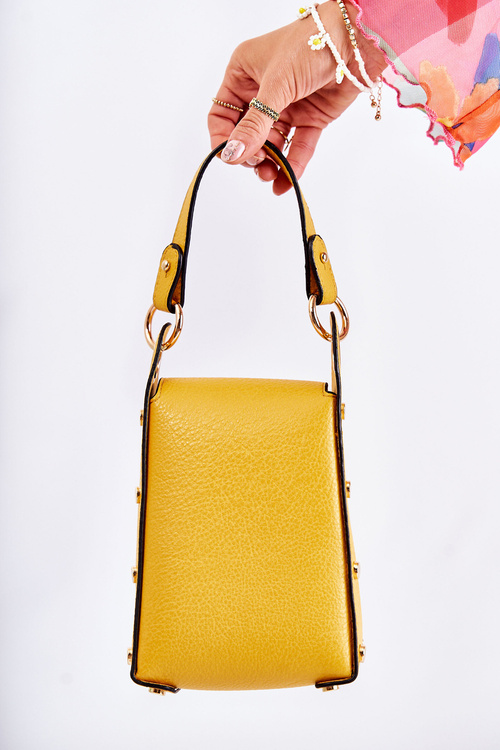 Small Women's Handbag With Ornament Yellow Ellies