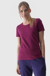 Women's Smooth T-Shirt With Logo Purple 4F 4FWMM00TTSHF1845-51S