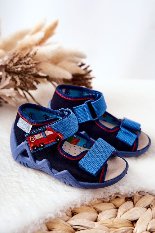 Sandals Velcro Befado 350P014 Navy