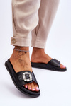 Women's Platform Slippers With Decoration Black Beneca