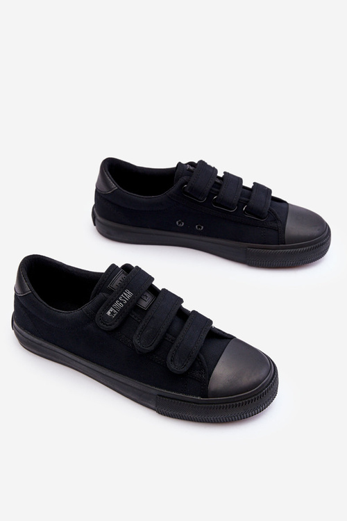 Men's Low Textile Sneakers Big Star LL174078 Black