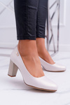 Women's Sergio Leone PB130 Beige Pearl Amber pumps