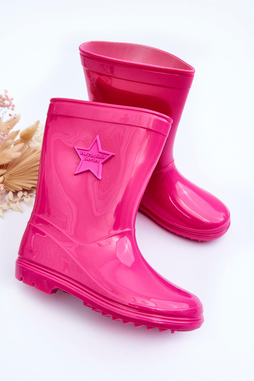 Children's Rubber Wellingtons Fuchsia Malvi