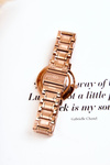 Women's Steel Watch Giorgio & Dario With Cubic Zirconia Rose Gold