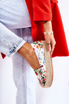 Fashionable Slip-On Espadrilles In Flowers White Morice 