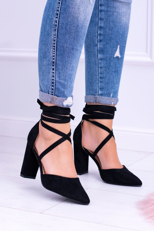 Black Tiered Demmi Stiletto pumps