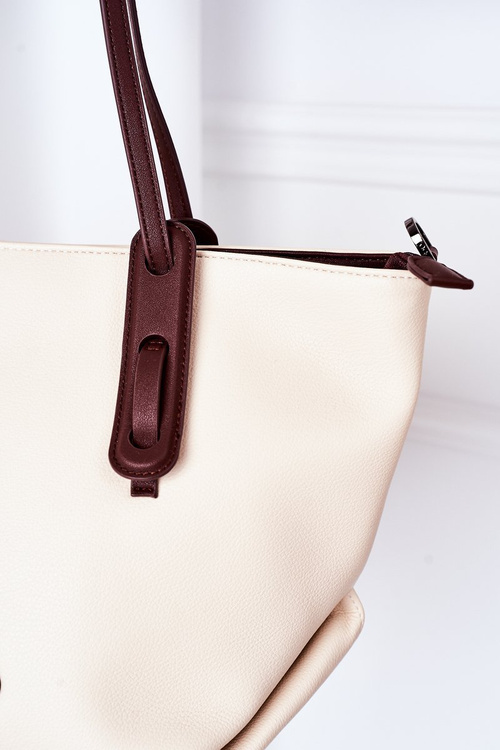 Shopper Shoulder Bag NOBO K3180 Light Beige