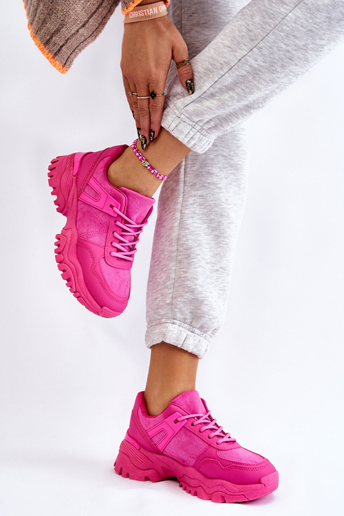 Fashionable Sport Shoes Sneakers Fuchsia Frezio
