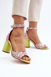 Yellow Floral Wedge Sandals Vitamella