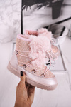Children's Snow Boots With Fur Light Pink Minnie Mouse