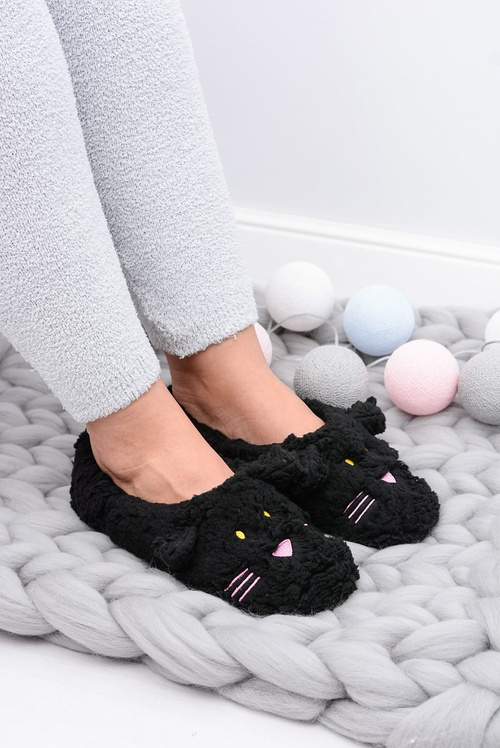 SOXO Women's Homemade Black Mouse Slippers