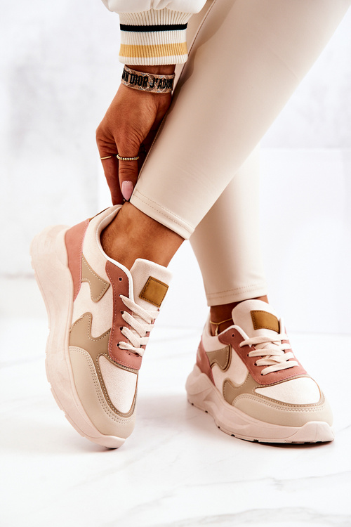 Women’s Sport Shoes Sneakers Beige-Pink Bethell