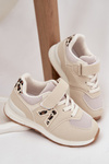 Sportowe Buty Dziecięce Sneakersy Beżowe Galisse