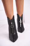 Women's Boots On High Heel Black Save Me