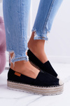 Black Suede Slip-on Espadrilles Mariako