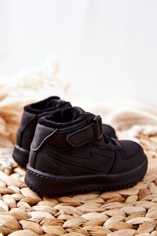 Children's Insulated High Sneakers Black Clafi